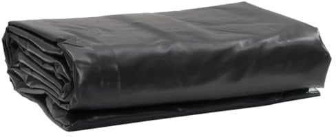 vidaXL Lona, Funda Impermeable para Mueble Leñero Remolque Bicicleta Coche Camión, Cubierta de Techo de Camping, Hoja de Suelo, Negra