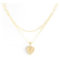 GIFT4U Buchstaben Kette Damen,18K Gold Vergoldet Geschichtete Halskette mit Buchstaben Damen Gold Kette mit Herz Anhänger Initiale Namenskette Schmuck Geschenke für Frauen Z