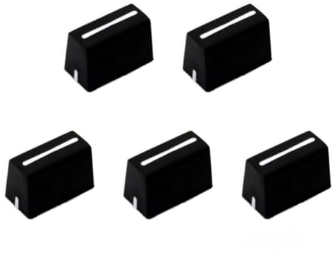 Breeshy 5 Pezzi Pulsanti Fader Universale Cappuccio Fader Cappuccio Potenziometro Cerniera per Controller DJ Mixer Console XDJ