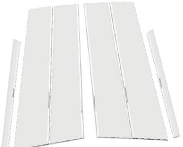 Für Audi A4 A6 Q3 Q5 Q7 Q8 Zubehör 1 Satz Silberne Spiegel- Autofenster-Mittelsäule, Kratzfest, schöner dekorativer Aufkleber (Q3 19–21).