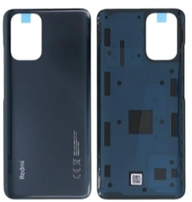 WAXLEM vitre arrière De Protection Couvercle Cache Batterie Compatible Xiaomi Redmi Note 10 Pro (Gris)