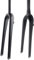 MAYANGYANG Suspension Forks 1Pcs 700C Gravel Road Bike Full Carbon Fibre Cyclocross Travel Flat Disc Brake Front Fork Straight Tapered Mtb Forks(Straight matt)