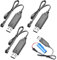USB Charging Cable 3 PCS USB Charger Cable with SM-2P,RC Car Battery Charger 3.7 V Battery Charger,Lithium Battery Cable for NiCd/NiMH/,Battery Cable with LED Indicator for RC Car Child Toy Car
