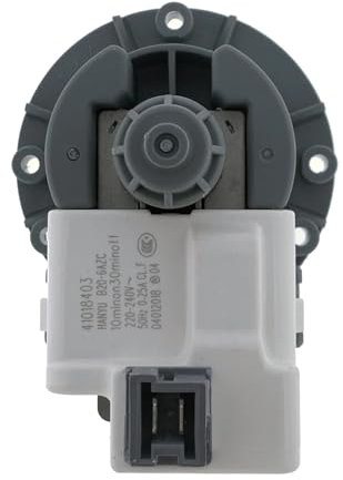 ECWRWWGI 41018403 Compatible avec Candy, Compatible avec Hoover Moteur de Pompe de vidange de Machine à Laver B20-6AZC 220~240V