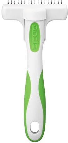 Andis Spazzola per Rimuovere efficacemente Il sottopelo per Cani e Gatti, Aiuta a Rimuovere efficacemente Il Pelo, Aiuta a Rimuovere Il Pelo e ridurre Lo spargimento, Manico in Gomma