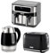 Geepas 1.7L Illuminating Electric Kettle 2 Slice Bread Toaster & 9L Dual Zone Air Fryer Kitchen Combo Set | 2200W Rapid Boil Cordless Jug Kettle | 1000W Toaster | Oil Free XL Dual Basket Air Fryer