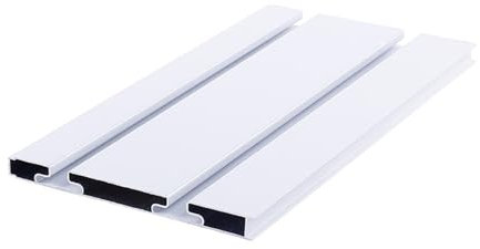 Pannelli Slatwall, Garage Organizzatore Da Parete, Interbloccata Unità Slatwall Negozio Al Dettaglio Espositore, Pannello Forato Con 20 Ganci, Attrezzi Conservazione Ripiani Slat Wall(White,(W x H) 10