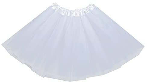 Tüllrock für Damen Vintage Erwachsene Klassische Tutu Damenrock Elastische Schichten Tüll Dress Up Party Lagiger Blasenrock für Abendkleid Gelegenheit Halloween Kostüm Mädchen Tütü