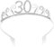 PAMINGONO Geburtstag Rhinestone Krone Für Damen Eleganter Haarschmuck Bequemes Design Perfektes Accessoire Für Geburtstagsfeiern Und Besondere Anlässe