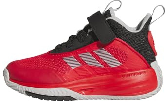 adidas Mixte Enfant OWNTHEGAME 3.0 Shoes, Pure Ruby/Silver met./Core Black, 34 EU