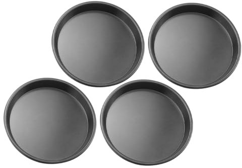 GLEAVI 4piezas Bandeja Para Hornear Pizza Antiadherente Para Cocinar Galletas y Pan Accesorio De Cocina Horno