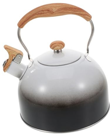 Zerodeko Stainless Steel Kettle Whistling Hob Kettle for Gas Stove Retro Tea Pot Silent