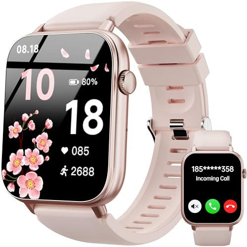 OUKITEL Smart Watches for Women, 1.91 HD Screen Smartwatch Answer/Make Calls, Fitness Watch with Heart Rate/Sleep/SpO2 Monitor, IP68 Waterproof, 140+ Sports Modes Activity Trackers for Android iOS