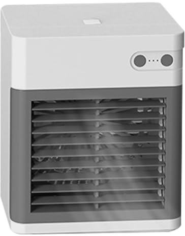 Enfriador de habitación evaporativo portátil - Ventilador de nebulización de mesa silencioso con 3 velocidades ajustables | Ventiladores de refrigeración de aire compactos para dormitorio, hogar, camp