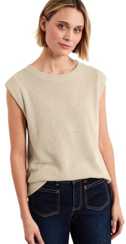 Street One Dropped Shoulder Top im Strick-Look Smoke beige 46