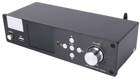 Yanmis 5.1 Surround Sound Decoder, DTS HD AC3 Decoder with Bluetooth 5.0 and Optical Coaxial Output, for Home Theater DVD Bluray Player TV (GB Plug)