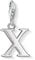 Thomas Sabo Damen Charm-Anhänger Buchstabe A-Z Charm Club Geschwärzt 925 Sterling Silber, Buchstabe X