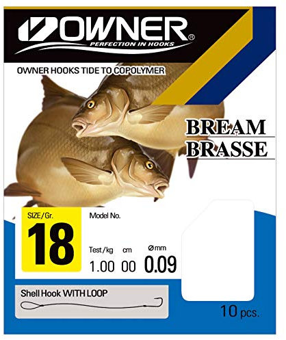Balzer Owner Brasse RL-340 Gr.8 Angelrute, Geflochtene, Multi, Angelhaken, Einheitsgröße