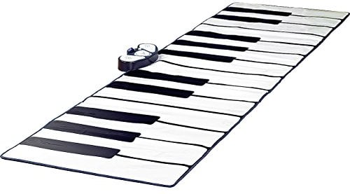 Playtastic Klaviermatte: Riesige Klavier-Matte mit Aufnahme-Funktion, 255 x 80 cm (Bodenklavier, Piano Matte, Musikmatte Erwachsene)