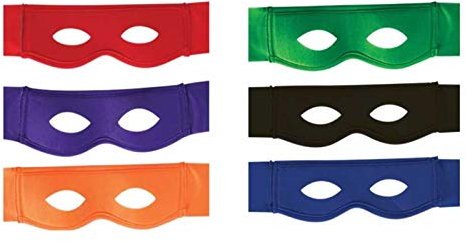 KarnevalsTeufel Domino Superhero Maske schwarz