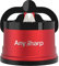 AnySharp Pro Metal Knife Sharpener, Hands-Free Safety, PowerGrip Suction, Sharpens All Kitchen Knives, Ideal for Hardened Steel & Serrated, World's Best, Compact, One Size, Deep Red, Metal