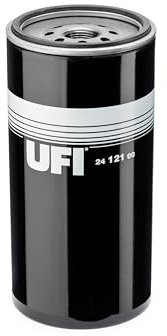 UFI Filters, Filtro Gasolio 24.121.00, Filtro Carburante per Ricambio, Adatto a Veicoli Pensanti, Applicabile su Diversi Modelli come Kaessbohrer, Liebherr, Mercedes Benz, Volvo Construction Equipment
