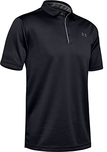 Under Armour Tech Polo Camiseta, Negro, XL Hombre