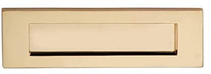 Letterbox Colour: Polished Brass, Size: 12.7 cm H x 40.64 cm W