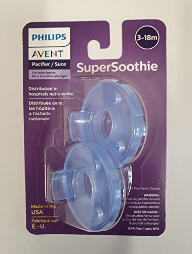 Philips 2 Pack AVENT Soothie Pacifier, Blau 3 Plus