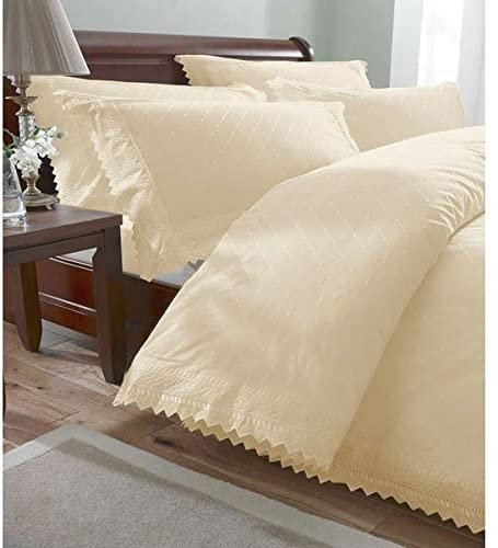 Broiderie Balmoral Superking Cream Duvet Set
