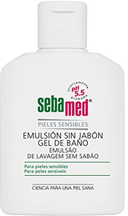 Sebamed Emulsión sin Jabón 500ml - Gel de baño para pieles normales sensibles sin jabón, indicado para la higiene diaria