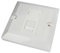 World of Data CAT6 Single Port Faceplate - Socket - RJ45 - Ethernet - Network - Face Plate Module