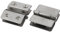 sourcingmap Shower Glass Door Adjustable Double Clamp Hinge Silver Tone 2pcs