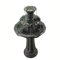 Teamson Home Outdoor Lilie Blumenstein 3-stöckiger Wasserfallbrunnen, Harz, Dunkelgrau, 96,5 cm Höhe