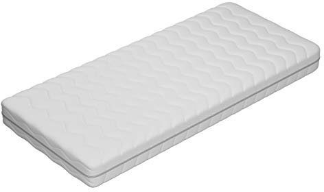Mirjan24 Matratze für Kinder Zeus 7, Babymatratze Schaummatratze, Höhe: 7 cm, Liegehärten H3, Beidseitigematratze, Bezug waschbar, Matratzenschoner (80x195)