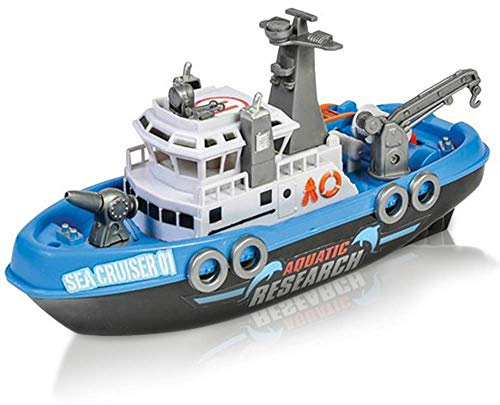 ArtCreativity Aquatic Research Vessel, Battery Operated Toy Boat for Kids, Floats in Water, Floating Bathtub and Pool Toy for Boys and Girls, Best Birthday Gift for Children
