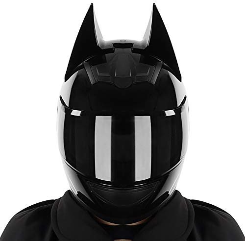 Helm Motorrad, Fullface Helm Anti Fog Doppelvisier Motorrad Klapphelm Geschlossenen ECE Genehmigt Motorradhelm Cat Ears Rollerhelm für Damen Herren 54~62CM