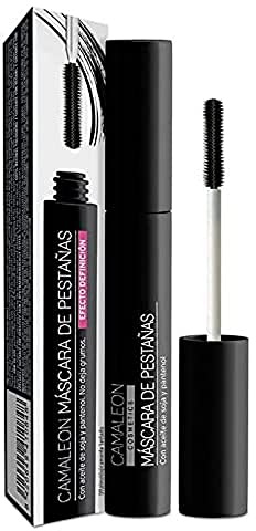 Cosmetici Camaleon - Mascara - Effetto Definizione - Olio di Ricino, Pantenolo e Rosa Canina - Colorante naturale al 100% - Colore Nero - Vegano - 1 Unità