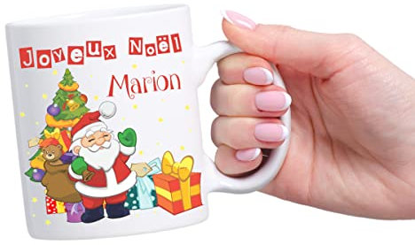 Mug personnalisable Noël - Cadeau original - Avec prénom