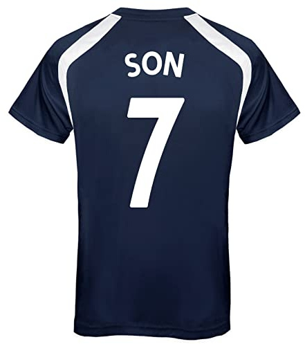 Tottenham Hotspur FC Mens Son 7 Poly T-Shirt Navy Medium