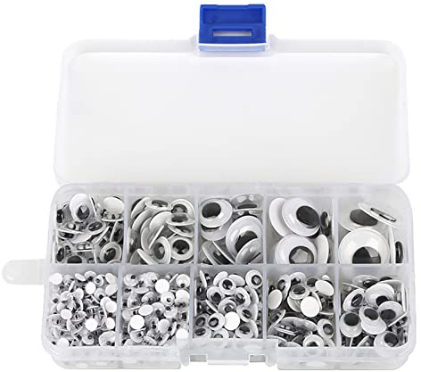 750pcs Wiggle Eyes Self-Adhesive Googly Eyes, 4mm~18mm