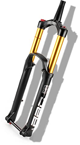 LHHL Forcella Ammortizzata MTB 27.5 29 Pollice Travel 150mm Thru Axle 15×110mm Per XC Mountain Bike Pressione D'aria Forcella Regound Regolazione 1-1/2Tubo Conico Blocco Manuale