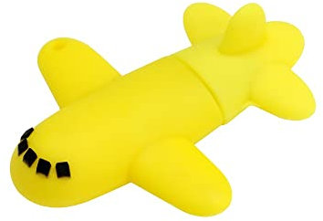 4GB Yellow Airplane Model USB Flash Drive USB 2.0 Memory Stick Thumb Drives Bulk U Disk Pendrive Jump Drive Zip Drive for Data Storage