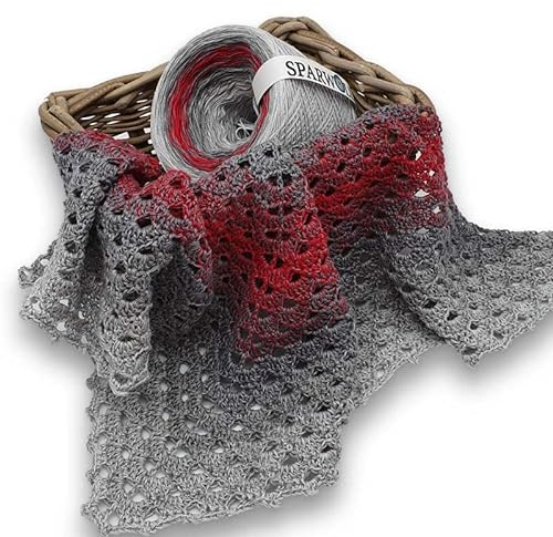 BOBBEL Sondereditionen, Farbverlaufsgarn 267g 4-fädig 1000m zum Stricken und Häkeln, Garn, Wolle, Yarn for knitting and crocheting (Vulkan - 041)
