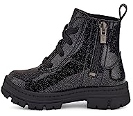 UGG Ashton Lace Up Glitter, Stivale classico Unisex - Bambini e ragazzi, Nero Glitter Black, 22 EU