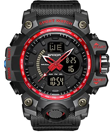RORIOS Relojes Mujer Hombre Digital Unisex Reloj Militares Deportivo Relojes de Pulsera Multifuncional Impermeable Reloj para Hombre Mujer