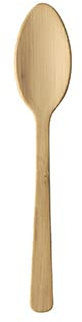 Papstar | 50 Fingerfood - Cucchiai di Bamboo ”Pure”, Dimensioni 9,5 cm, 50 Cucchiai x 20 Confezioni