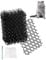 QWORK® 12 Pack Cat Scat Mat, Cat Spikes, with Pegs and Ties, Prevent Animals from Entering the Garden and Destroying Plants (15x20cm I 6x8)
