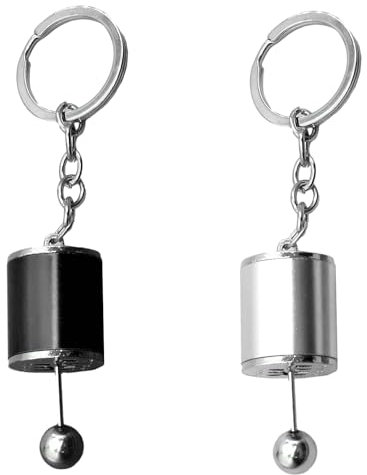 2 Stück Schalt-Schlüsselanhänger, kreativer Auto-Schalt-Schlüsselanhänger, mehrfarbiger Auto-Schaltring, Schlüsselanhänger aus Metalllegierung, verwendet für Taschen, Schlüssel, DIY-Anhänger, Unisex.