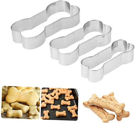 LIFKOME 3stücke Teiliges Set Ausstechformen Für Hundekekse Keksformen Knochenform Für Halloween Weihnachten Und Geburtstagsfeiern Für Diy Hundeleckerlis